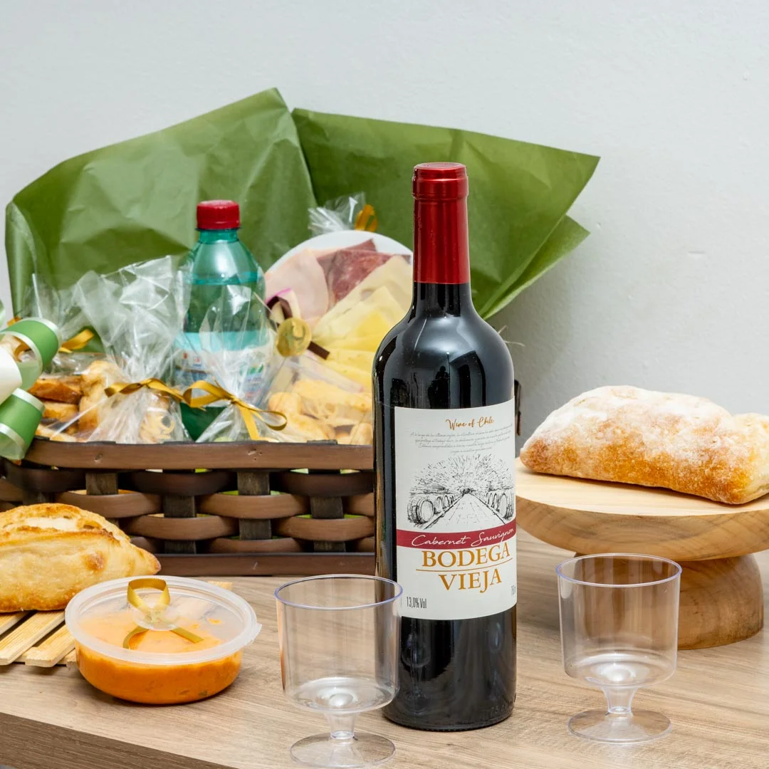 Cesta Queijos e Vinhos (21 itens) - Imagem 2