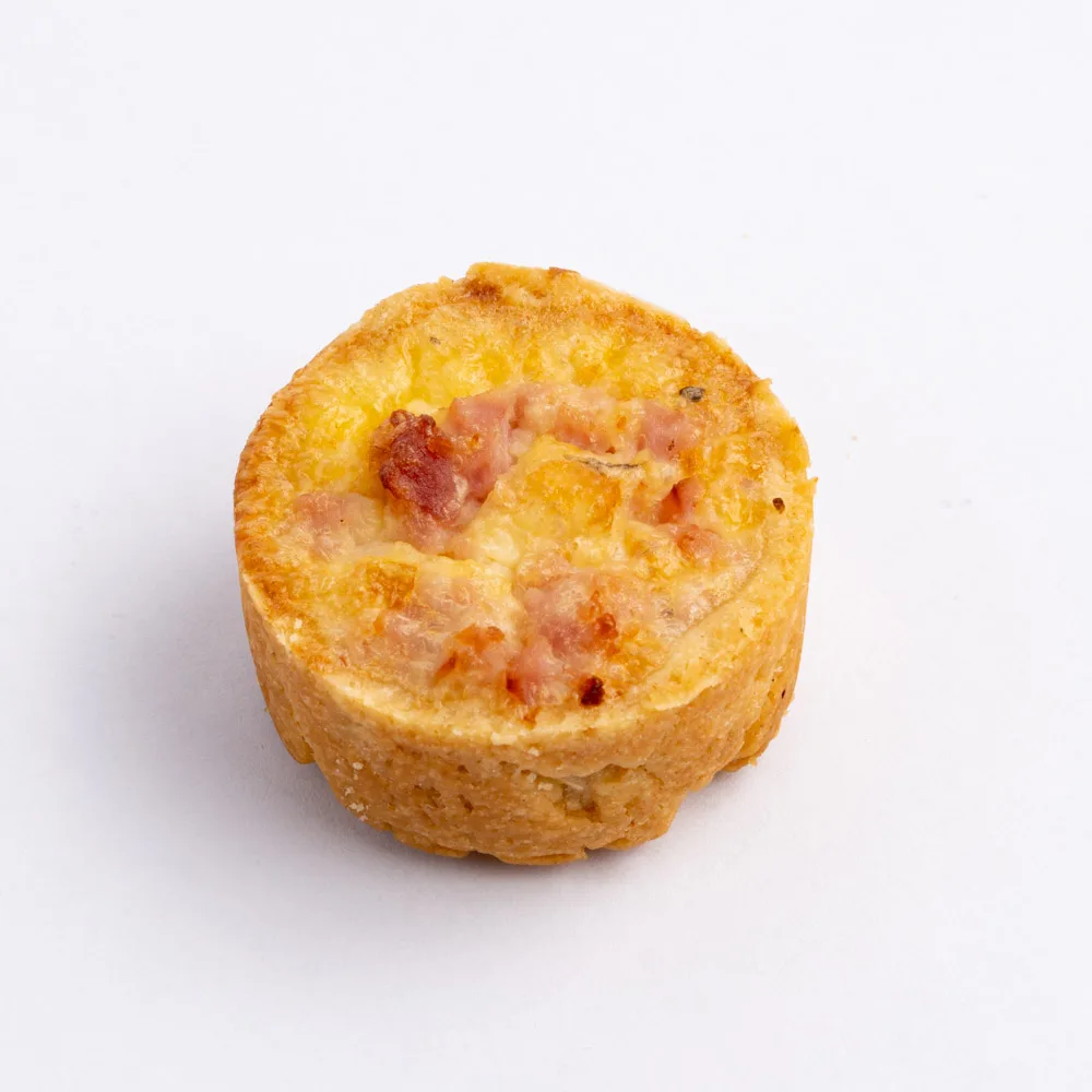 Mini Quiche de Queijo e Presunto (30g)