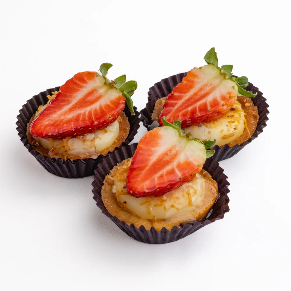 Mini Torteleta de Morango com Creme (30g) - Imagem 2