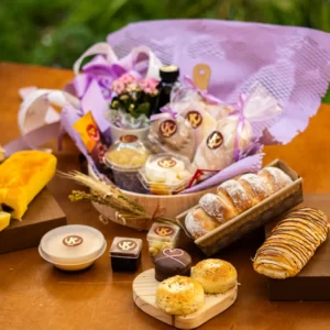 Cesta de Café da Manhã Lavanda